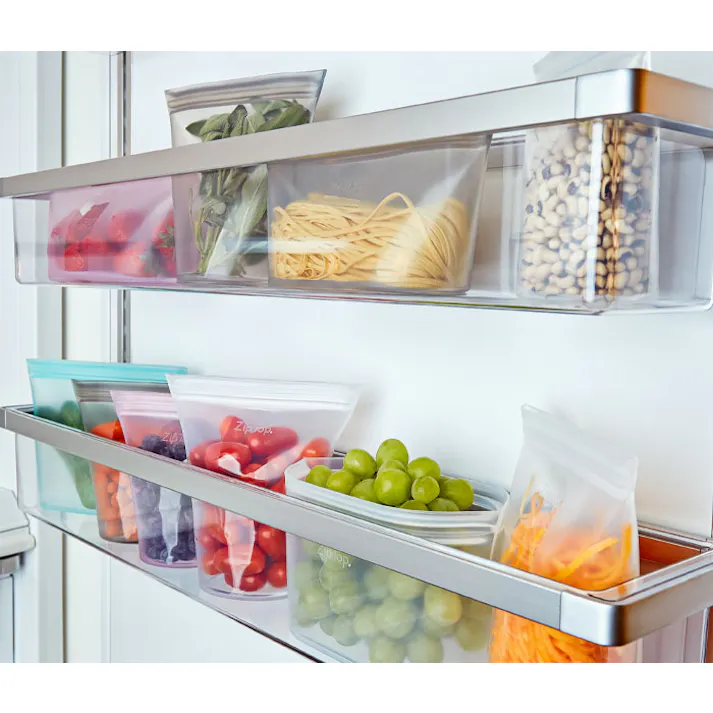 ZipTop ジップトップ ディッシュS【DISH S シリコン 保存容器 保存袋 食品 ジップ袋 シリコンバッグ】 フロスト