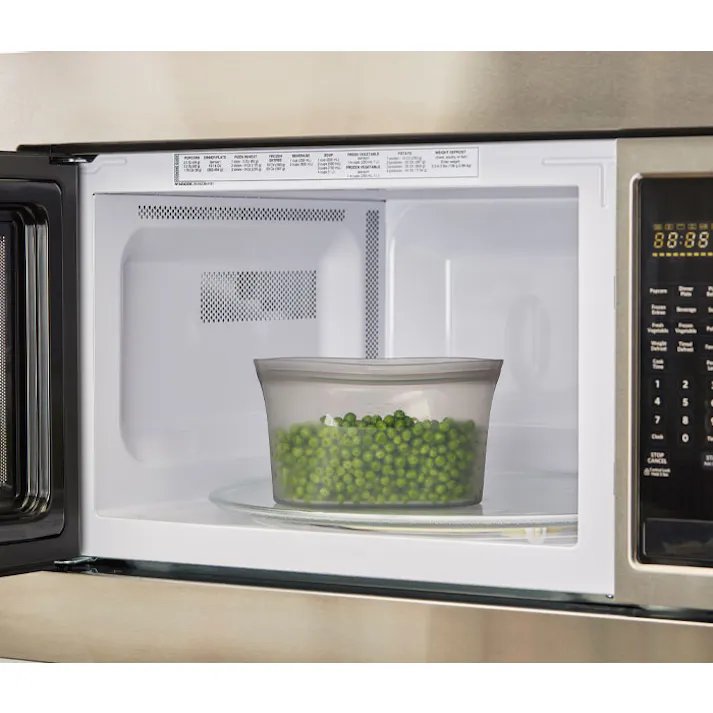 ZipTop ジップトップ ディッシュS【DISH S シリコン 保存容器 保存袋 食品 ジップ袋 シリコンバッグ】 グレー