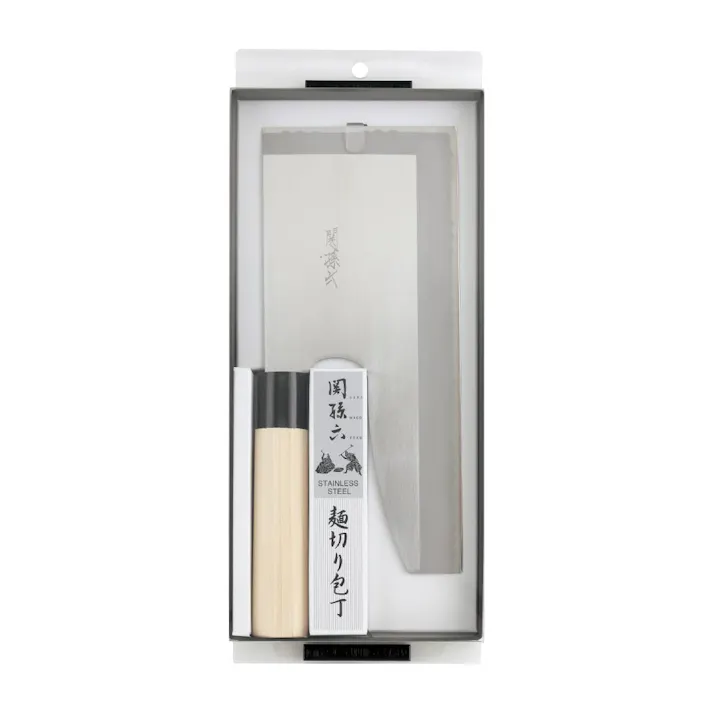 関孫六 麺切り包丁 AG5021 貝印 KAI【麺切り 蕎麦 包丁 片刃 ステンレス そば包丁 蕎麦包丁 そば 麺 調理器具 日本製】