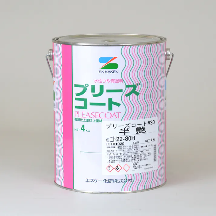 エスケー化研 プリーズコート SR-168 5分艶 4Kg 外壁 水性アクリル樹脂