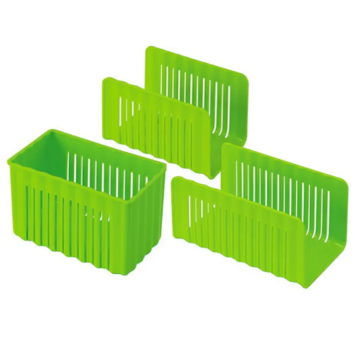 冷凍庫収納スタンド 引き出し型タイプ用 3個セット スケーター【冷蔵庫内 収納 整理 スタンド ボックス キッチン収納 日本製】