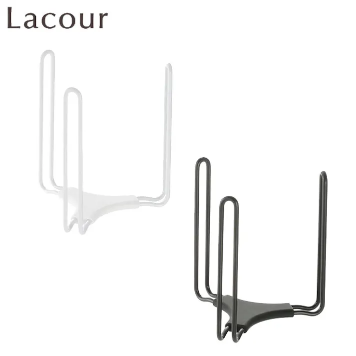 リッチェル ラクール マルチポリ袋スタンド【ペットボトル水切り 三角コーナーラック シンク ゴミ袋ホルダー ゴミ箱 Richell Lacour】 ダークグレー