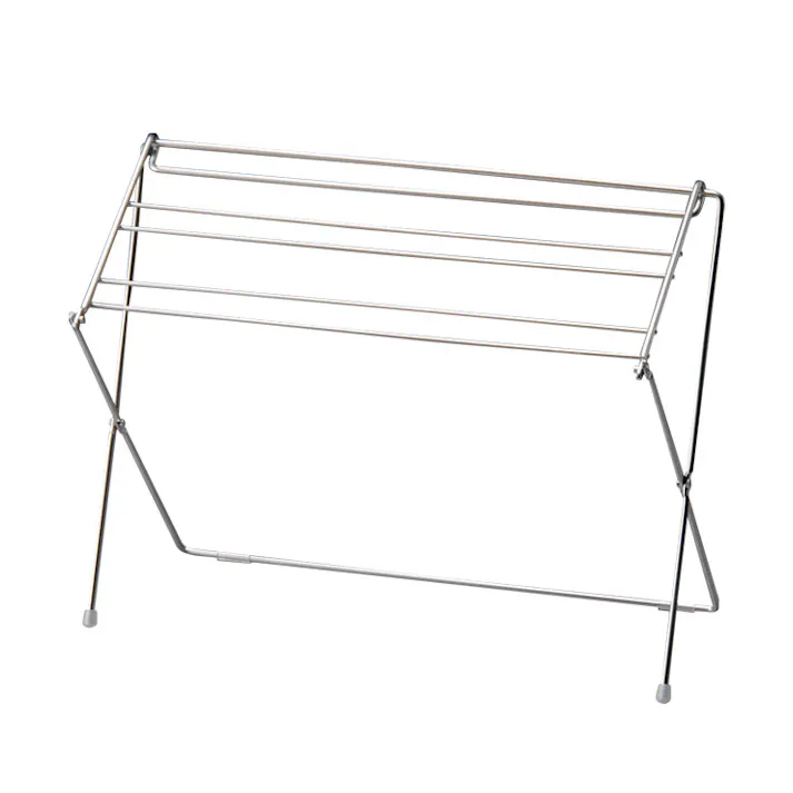 さらっと乾く折りたたみハンガー ステンレス AUC1400 オークス AUX【布巾かけ 布巾ハンガー ふきんスタンド 布巾干し 折りたたみ スタンド マスク干し 物干し キッチン 台所 台所 収納】