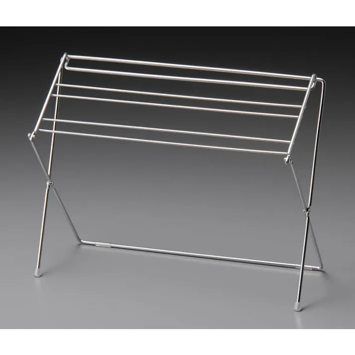 さらっと乾く折りたたみハンガー ステンレス AUC1400 オークス AUX【布巾かけ 布巾ハンガー ふきんスタンド 布巾干し 折りたたみ スタンド マスク干し 物干し キッチン 台所 台所 収納】