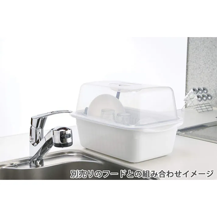 リッチェル シェリー 水切りセット M ミントCheri Richell 16912-4 16913-1【水切り ラック かご カゴ 日本製】 ホワイト