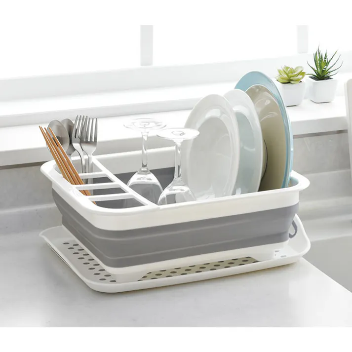 デイズ 折り畳み 水切りバスケット DS-07【水切りかご 折りたたみ 洗い桶 キッチン】