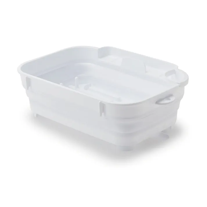 折りたたみ 水切りバスケット ISETO I-605 伊勢藤 イセトー【水切りかご 水が流れる 水切り 大容量 洗い桶 キッチン 収納 日本製】 ホワイト