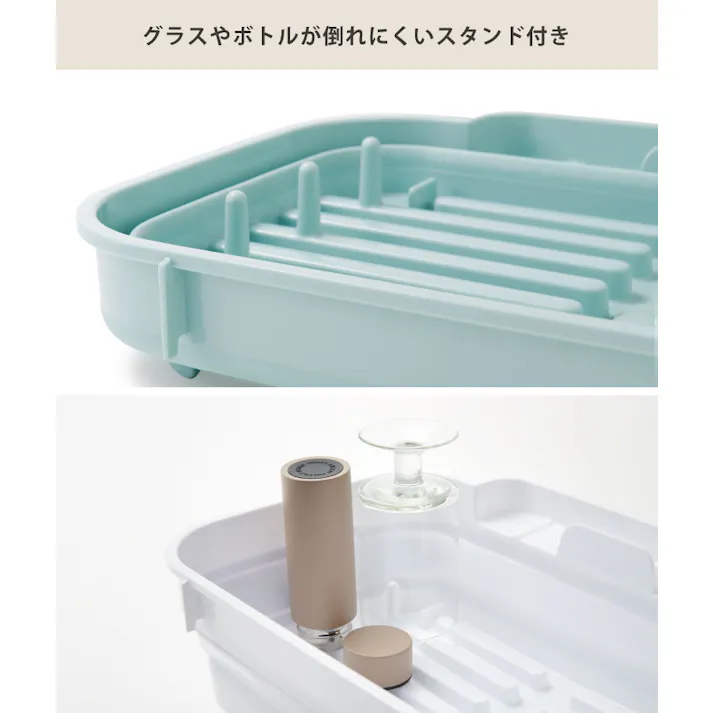 折りたたみ 水切りバスケット ISETO I-605 伊勢藤 イセトー【水切りかご 水が流れる 水切り 大容量 洗い桶 キッチン 収納 日本製】 ホワイト