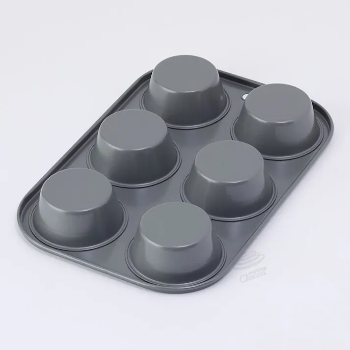 ベイクウェアー マフィンカップ 6P 57288 富士ホーロー BakeWare【マフィン型 6個 丸型 マフィンパンケーキ型 お菓子型 焼き菓子 型 製菓道具 製菓用品 お菓子作り 道具】 マフィンカップ 6P