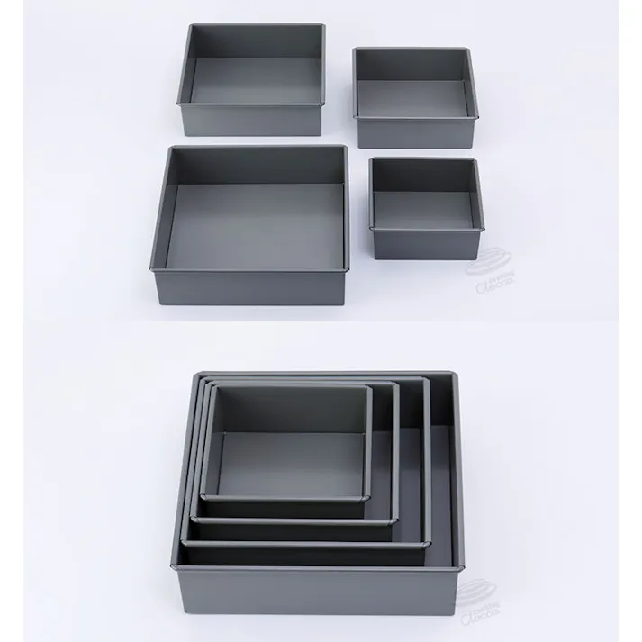 ベイクウェアー ケーキ型 角型 デコレーション 底取型 12cm 57299 富士ホーロー【ケーキ スクエア 製菓グッズ お菓子道具】