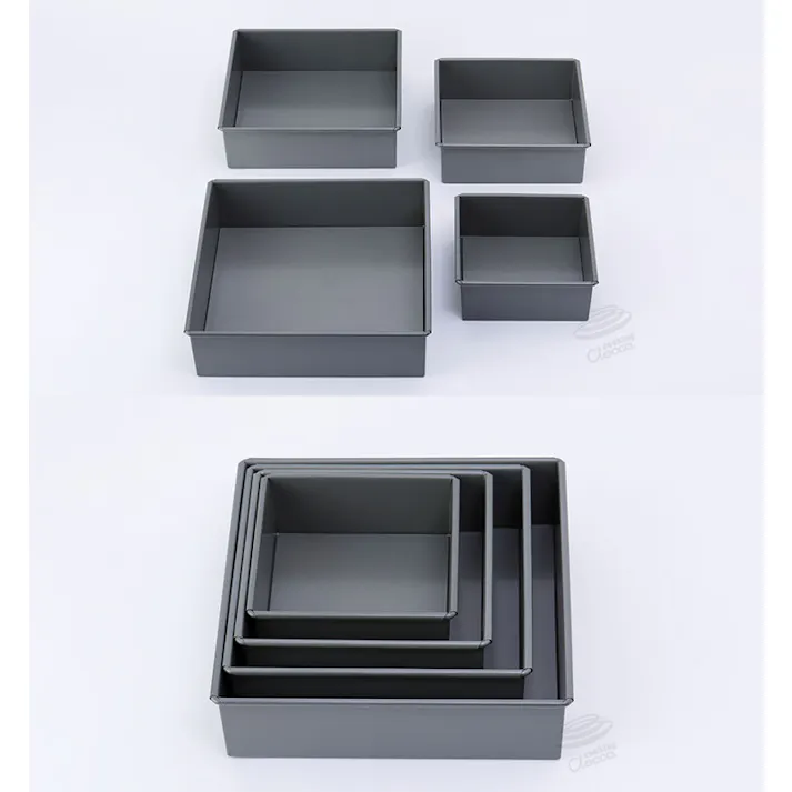 ベイクウェアー ケーキ型 角型 デコレーション 底取型 21cm 57292 富士ホーロー【ケーキ スクエア 製菓グッズ お菓子道具】 底取型21cm