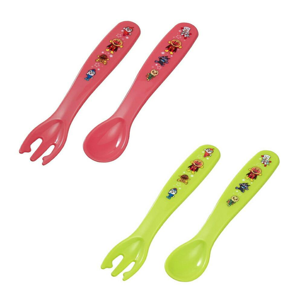 アンパンマン スプーン フォーク セット【あんぱんまん キッズ 食器 カトラリー カトラリーセット キッズスプーン キッズフォーク ベビー 子ども 子供 離乳食 食洗機対応 通販 キャラクター】 ピンク
