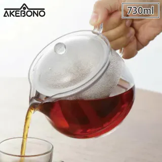 クリアティーポット LL ポリエステルメッシュ 730ml ストレーナー 曙産業 TW-3740【ティーポット プラスチック 透明 樹脂製 軽量 日本製】