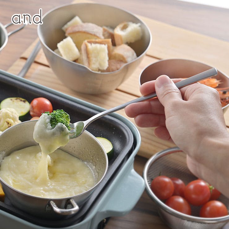 ヨシカワ and アンド ステンレス柄の長いフォーク AN0208【サービング