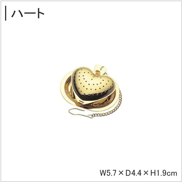 CASUAL PRODUCT 18-8ステンレス ティーストレーナー ゴールド(金メッキ) 全5種【ティーインフューザー 茶漉し 茶こし 紅茶 ストレーナー 日本製 カジュアルプロダクト 青芳製作所】 ハウス