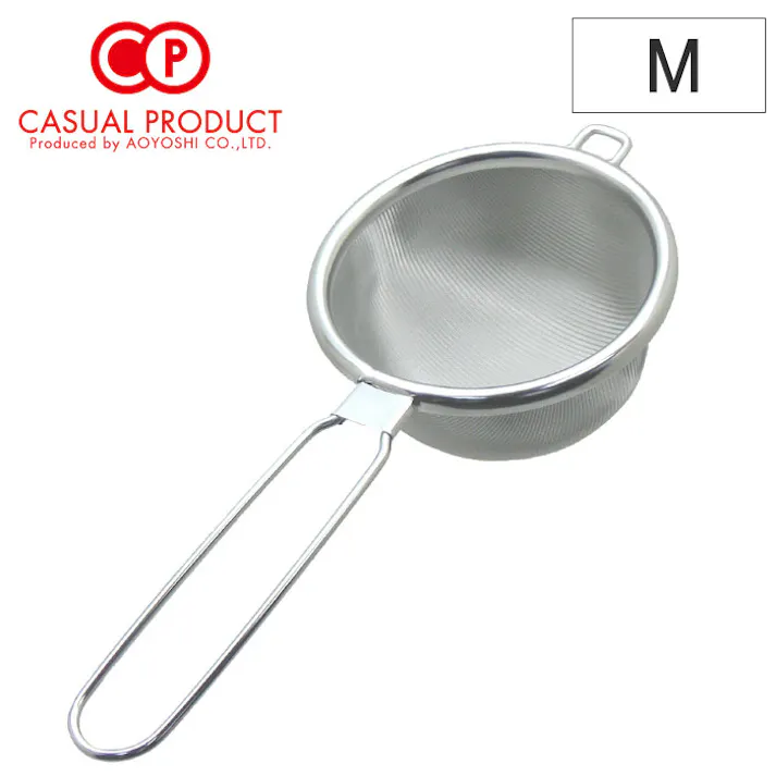 CASUAL PRODUCT 18-8ステンレス ハイテックストレーナー M たたみ織り【ティーストレーナー 茶漉し 茶こし 紅茶 日本製 カジュアルプロダクト 青芳製作所】ハイテックストレーナーM