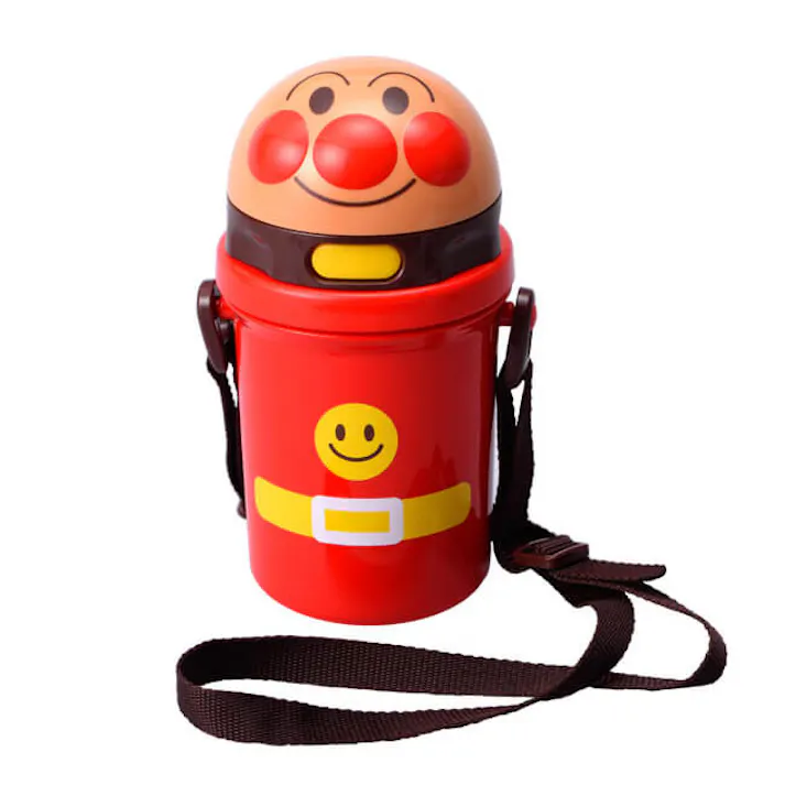 アンパンマン ストロー付ダイカット水筒 400ml KK317【キッズ 食器 ストロー水筒 子供用水筒 プラスチック 子供用 キャラクター グッズ】