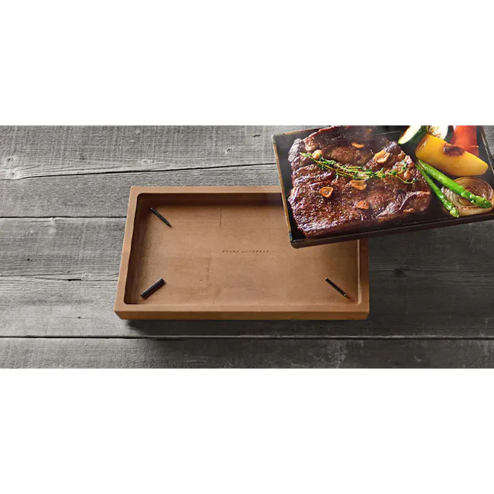 大人の鉄板 ウッドボード 鉄板小 専用 OTS8108 オークス AUX【木製 鍋敷き トレイ 日本製】