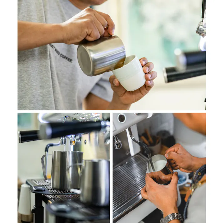 BARISTA&CO Barista Pro Milk Pitcher 400ml バリスタ&コー バリスタ プロ ミルクピッチャー【ミルクジャグ ステンレス 目盛り付き ミルクポット ラテアート フォームミルク】 ブラック