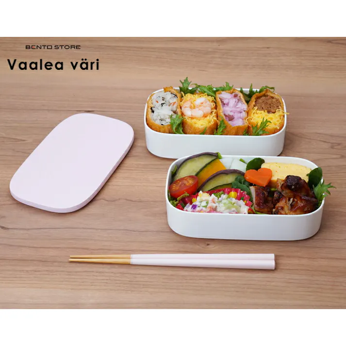 ヴァーレア ヴァーリ 2段ランチボックス 木製蓋 BENTO STORE 三好製作所【お弁当箱 日本製】スカンジナビアングレー