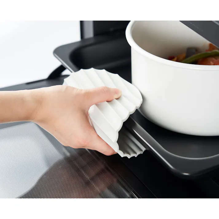 ヨシカワ EAトCO ナミ シリコーンマット イイトコ Nami silicone mat メール便【シリコン 鍋つかみ 皿つかみ 鍋敷き トリベット 耐熱 調理ツール】 ダークグレー