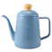 富士ホーロー コットン プラス ホーロー ドリップポット 1L ガス火 IH対応【琺瑯 コーヒードリップポット ケトル ホーローポット 直火 IH ほうろう コットンシリーズ】 アッシュブルー