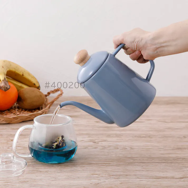 富士ホーロー コットン プラス ホーロー ドリップポット 1L ガス火 IH対応【琺瑯 コーヒードリップポット ケトル ホーローポット 直火 IH ほうろう コットンシリーズ】 ホワイト