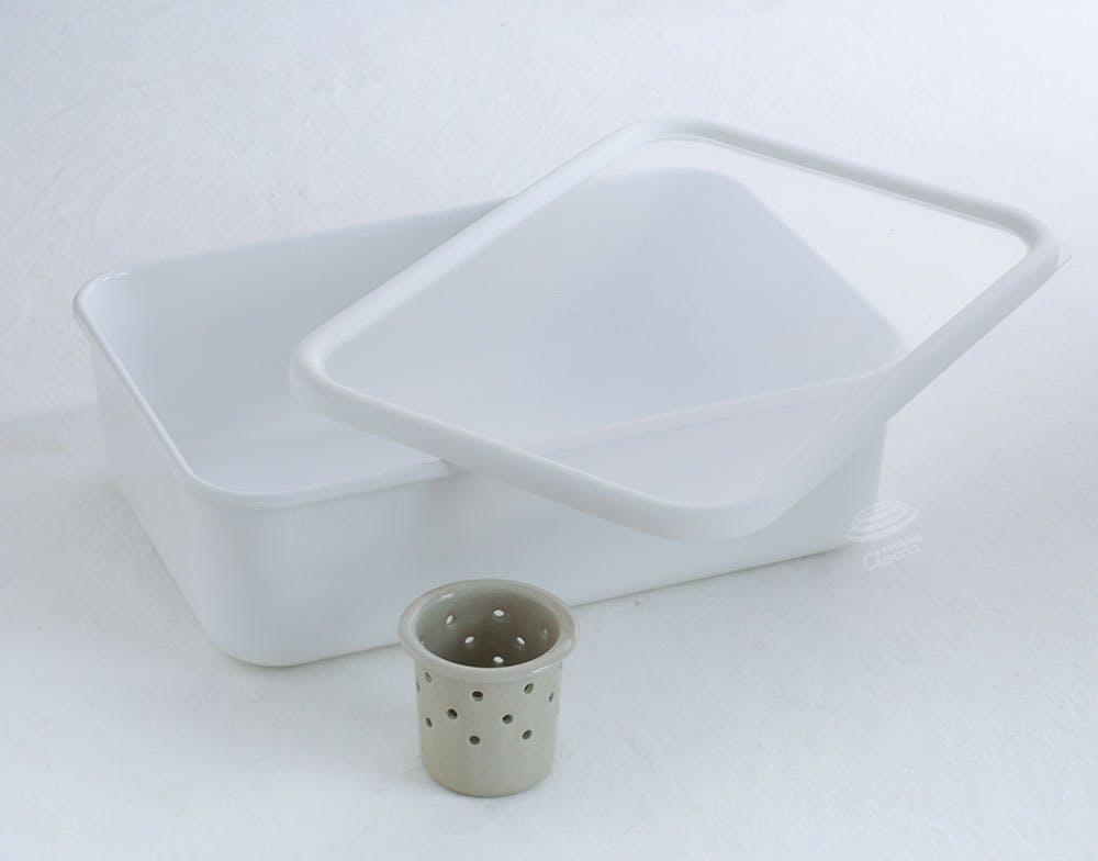 富士ホーロー ぬか漬け容器 L 4.4L ホーロー 水取り器付 NK-401 ぬか