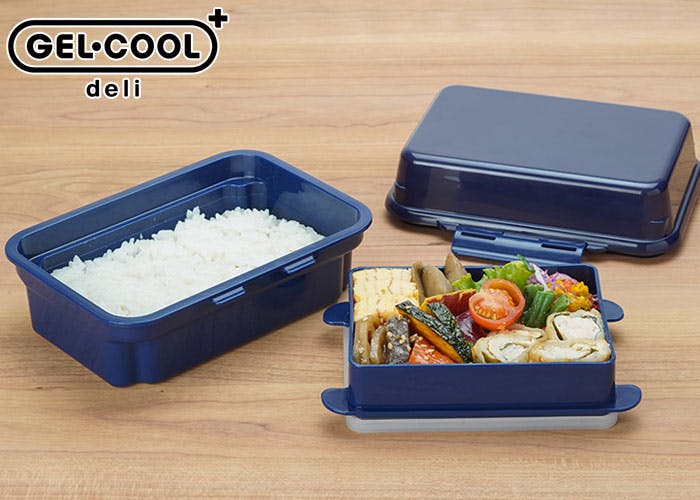 ジェルクール プラスデリ2段 300ml+295ml 保冷剤一体型ランチボックス