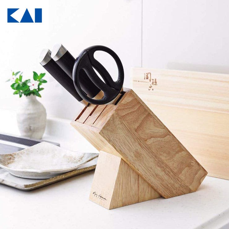 貝印 木製ナイフブロック AP5321 カイハウス セレクト KHS【包丁