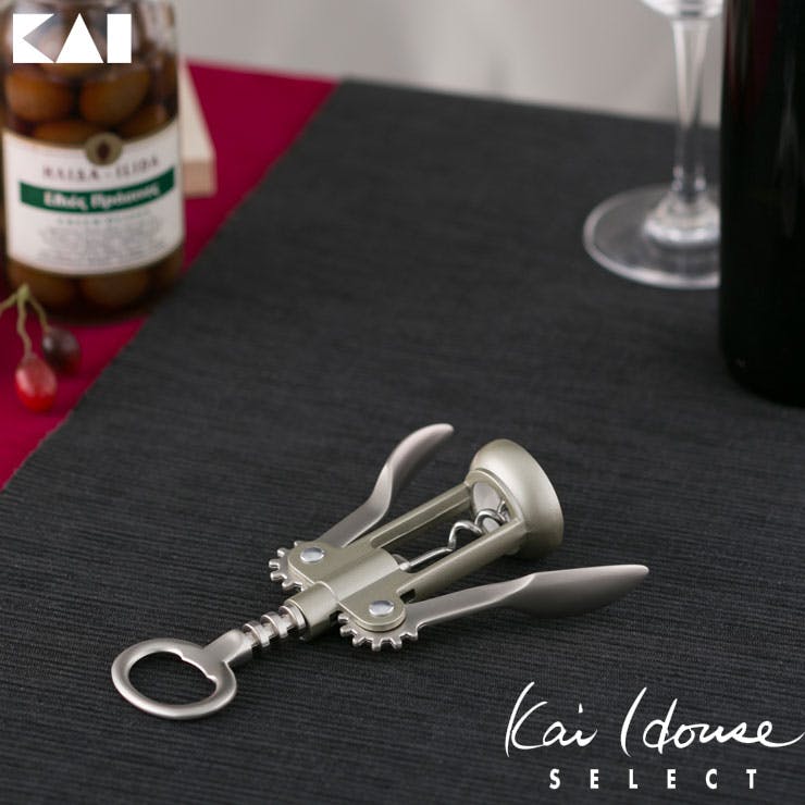 コルク抜き&栓抜きセット　christofle Paris 貝印 カイハウス セレクト ワインコルク抜き(ウィング) DH7185