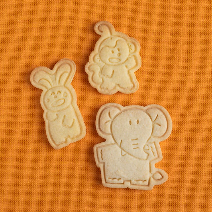 たべっ子どうぶつ クッキー抜き型セット ぞうさん・うさぎさん・さる