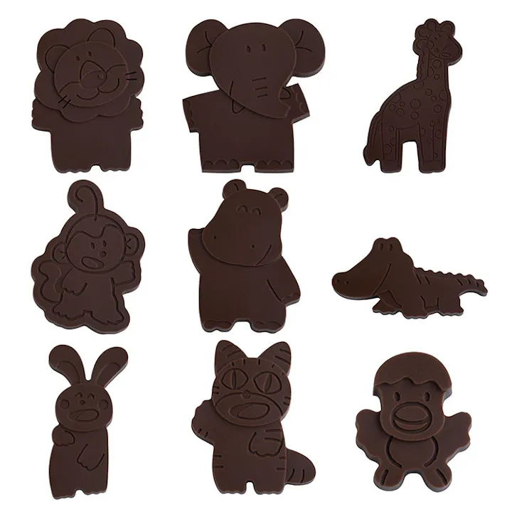 たべっ子どうぶつ シリコーンチョコ型 DL8102 貝印 kai【たべっこどうぶつ グッズ チョコレート型 お菓子型 シリコン キャラクター 動物】