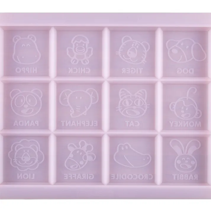 たべっ子どうぶつ 板チョコ型 DL8103 貝印 kai【たべっこどうぶつ グッズ チョコレート型 お菓子型 シリコン キャラクター 動物】