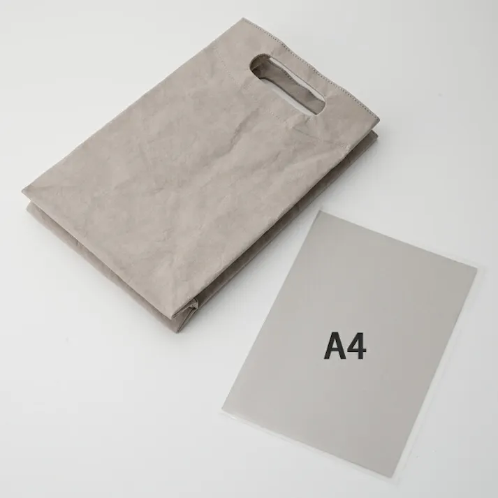 MATTROI マッチョイ ハンドホール ウォッシャブルペーパーバッグ【洗えるバッグ 手提げバッグ バッグ A4 ハンドメイド】 ブラック