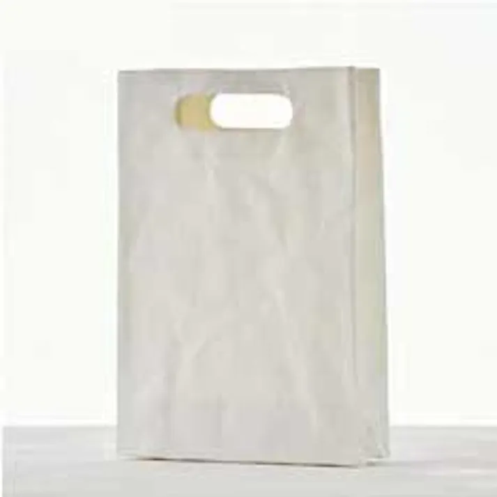 MATTROI マッチョイ ハンドホール ウォッシャブルペーパーバッグ【洗えるバッグ 手提げバッグ バッグ A4 ハンドメイド】 ホワイト