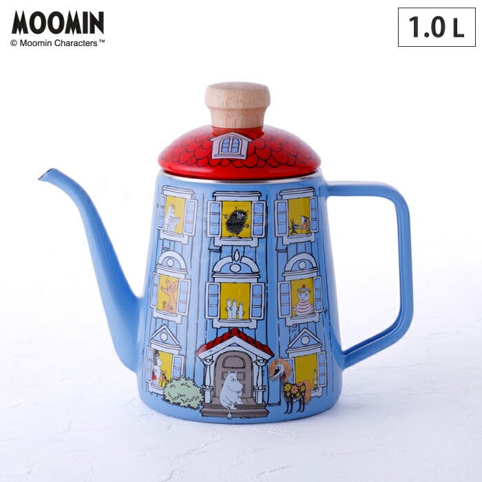 ムーミンハウス ドリップポット IH対応 1.0L 富士ホーロー MOH-1.0DPドリップポット1L コーヒー・ティー用品 ムーミンハウス ドリップポット IH対応 1.0L 富士ホーロー MOH-1.0DPドリップポット1L コーヒー・ティー用品