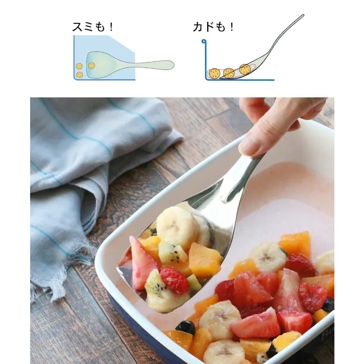ののじ スクエアサーバー ペティ LBS-S020 ネイキッド NONOJI NAKED メール便【サービングスプーン 料理 取り分けスプーン ステンレス 調理ツール】