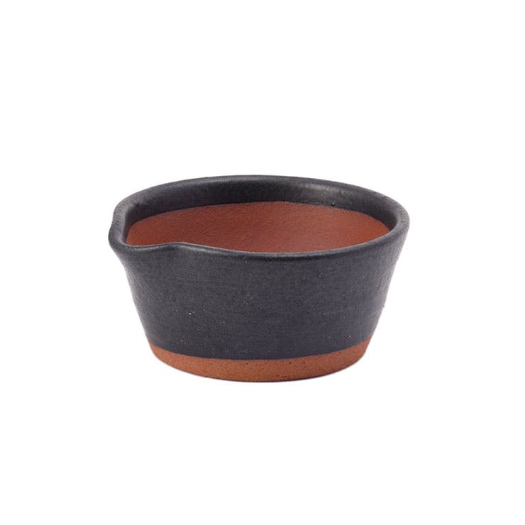 日常茶飯器 黒 櫛目のないすり鉢 S 670ml 萬古焼 0100-0014【すり鉢 溝なし 陶器 どんぶり 食器 電子レンジ対応 万古焼 日本製】