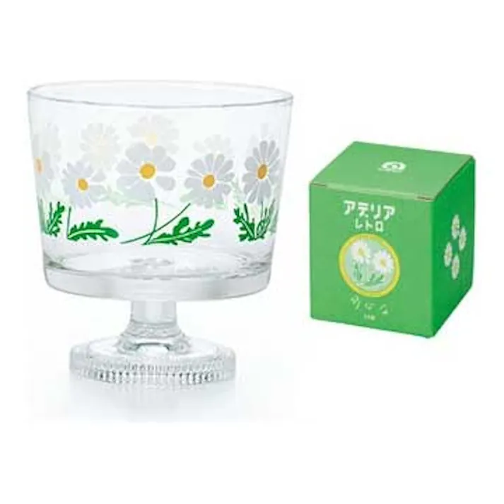 アデリアレトロ 脚付きデザート 深型【デザートカップ アイス デザートグラス 脚付きグラス ガラス 食器 レトロ 日本製】 野ばな