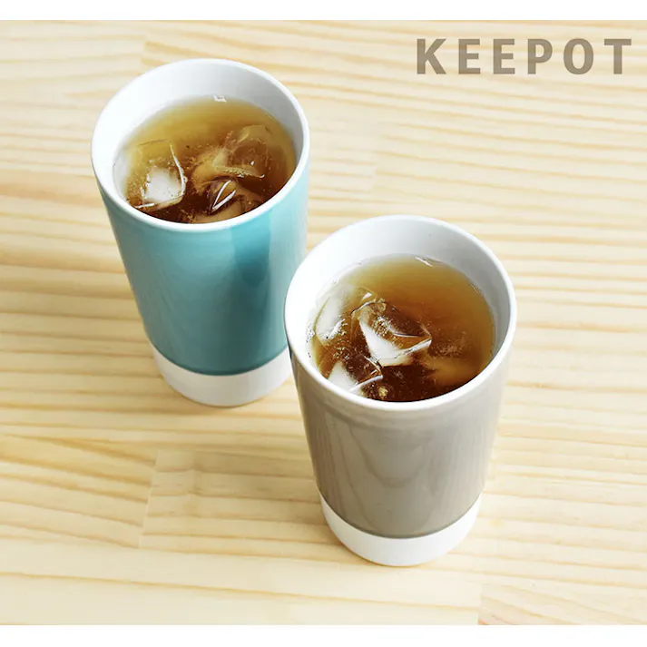 波佐見焼 KEEPOT カラータンブラー 逸品社 シュガーランド【タンブラー グラス コップ 食器 陶器 キッチン用品】 グレー