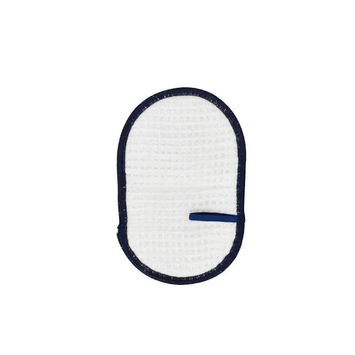 ニットスポンジ 楕円形 三百十日商店 逸品社 シュガーランド【キッチン スポンジ 食器 台所スポンジ ミューファン 速乾 抗菌 防臭 銀イオン 漂白可 洗える】 ブルー