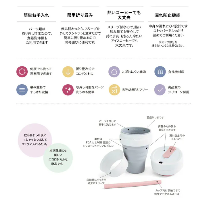 ストージョ ボックス stojo BOX 700ml 24oz【折り畳み 弁当箱 フードコンテナ フードボックス 折りたたみ ランチボックス シリコン 食洗機対応 電子レンジOK】 DENIM