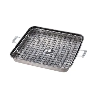 こんがり もち焼きセラミック 焼き網 直火専用 竹原製缶【餅焼き網 焼網 丸 角 遠赤外線 セラミック ガスコンロ 餅焼き もち焼きアミ Siセンサー対応】 角