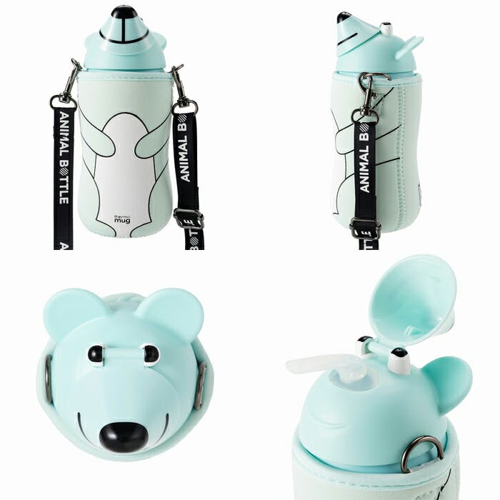 サーモマグ アニマルボトル ベアー 380ml ストラップ thermomug