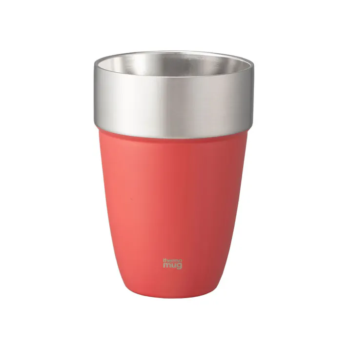 サーモマグ スタッキングタンブラー M 410ml thermomug STACKING TUMBLER ST22-41【ステンレスタンブラー 真空二重構造 タンブラー 保温 保冷 スタッキング ビールタンブラー】リーディングレッド