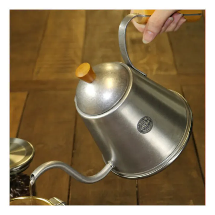 ヴィンテージ バール ドリップポット ステンレス IH対応【ドリップケトル 細口 直火 1リットル VINTAGE カジュアルプロダクト 青芳製作所 日本製】