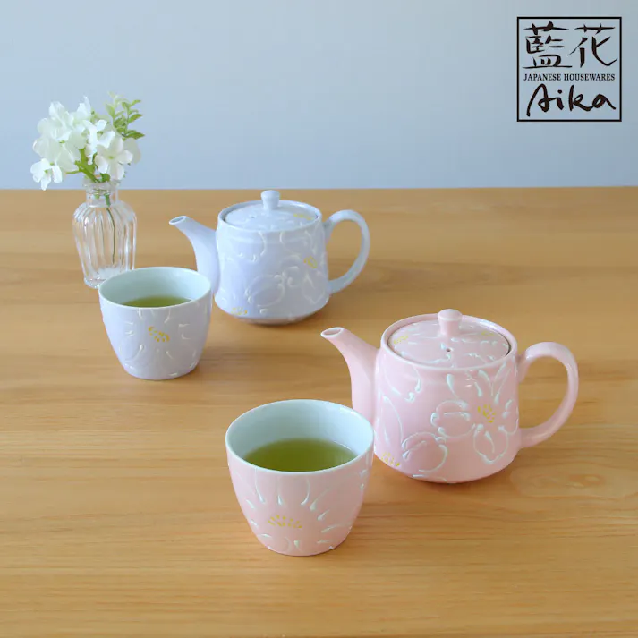 花霞 ポット 波佐見焼 藍花【ティーポット 急須 460ml 食器 日本製】 ライラック