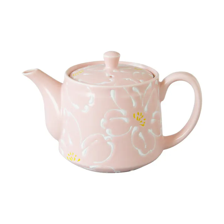 花霞 ポット 波佐見焼 藍花【ティーポット 急須 460ml 食器 日本製】 ピンク