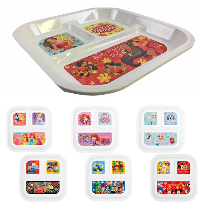 ディズニー スクエアランチプレート トイ・ストーリー ミッキー&ミニー エレナ ヤクセル【食器 プレート 仕切り 子供用 子供 男の子 女の子 プラスチック キャラクター グッズ YAXELL Disney 日本製】 エレナ
